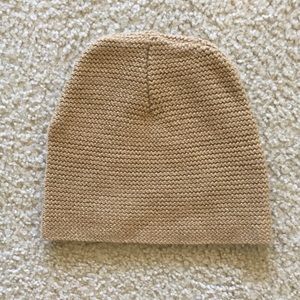 Ann Klein Beige and Gold Beanie, never worn